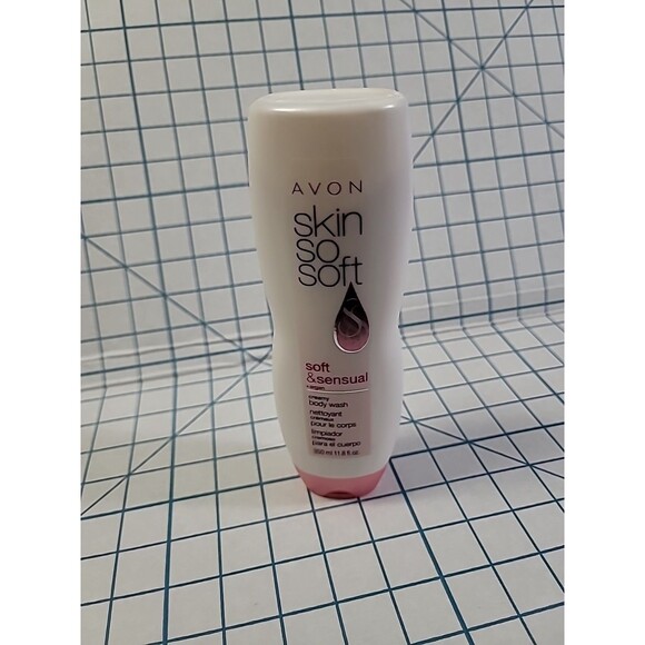 Avon SKIN SO SOFT Soft & sensual + Argan creamy body wash 11.8 fl. oz. NOS NIP - Picture 3 of 7